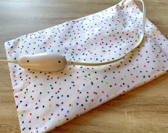 Dot Flannel Heating Pad Cover