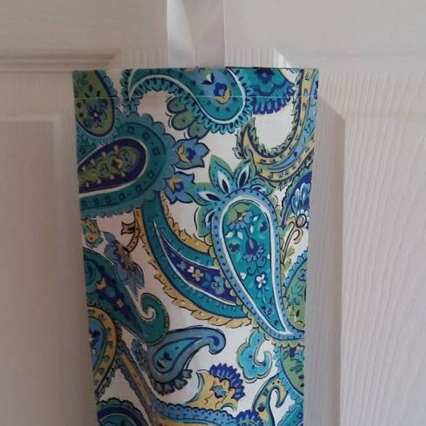 1/2 PRICE SALE! Plastic Grocery Bag Holder, Dispenser, Storage, Hostess Gift, Grab Bag Gift, "Dramatic Elegance!"