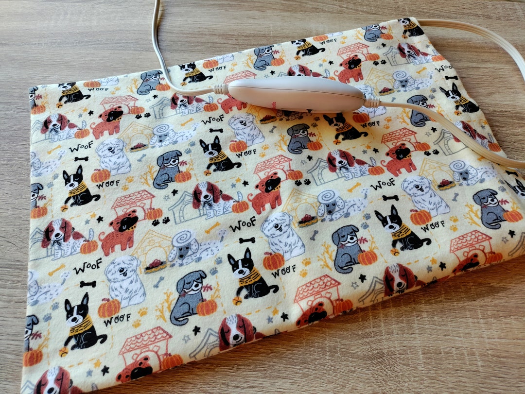 Heating Pad Cover, Flannel Heating Pad Cover With Velcro Closure 12 X