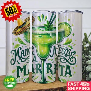 Mama Needs A Margarita Tumbler, Cinco De Mayo Tumbler, Margarita Lover Gift, Funny Mom Tumbler, Fiesta Tumbler, Gift For Her, Summer