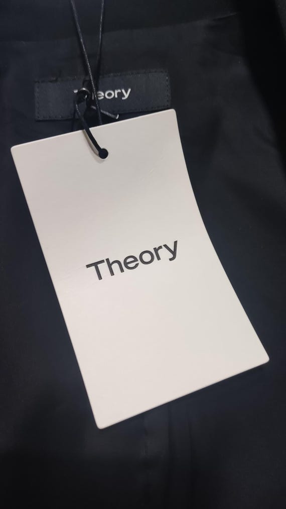 Theory Lanai Blazer: Open Front Black Jacket, Siz… - image 8