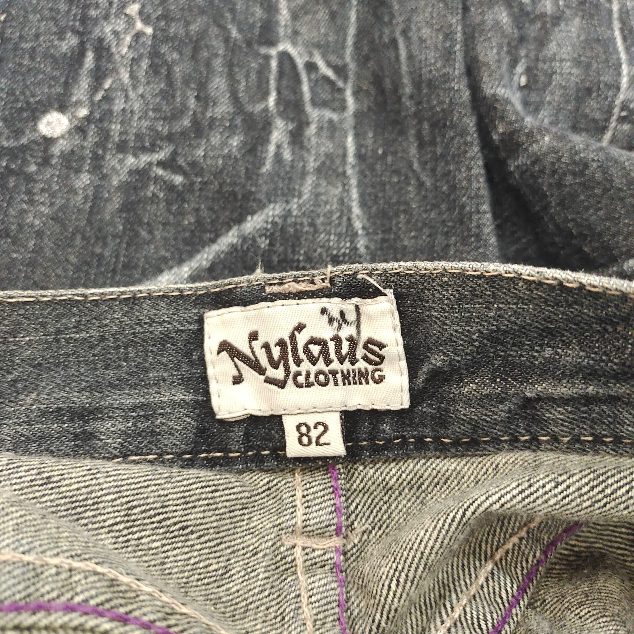nylaus denim pants y2k swag opium Y2K Nylaus Flare Boot Cut Jeans 