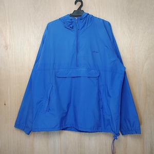 Vintage 90&#39;s LL Bean Anorak Hoodie Blue Jacket Rare Men Vintage LL Bean Nylon XL Light Jacket Anorak Hoodie