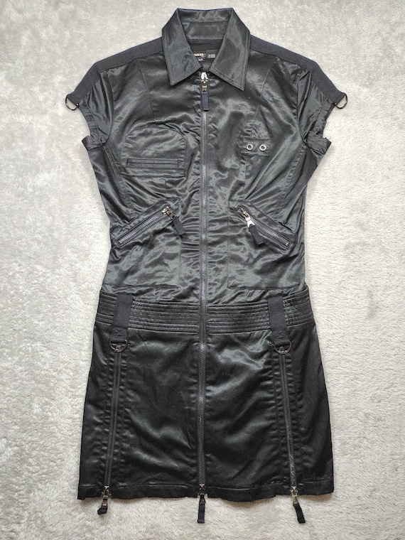 white christmas dresses Tweed A Line Dress With Front Zipper | A-Line Dress