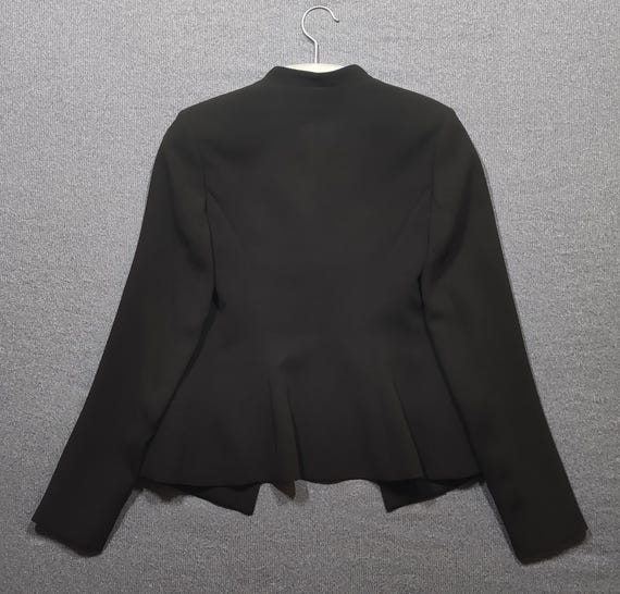 Theory Lanai Blazer: Open Front Black Jacket, Siz… - image 2