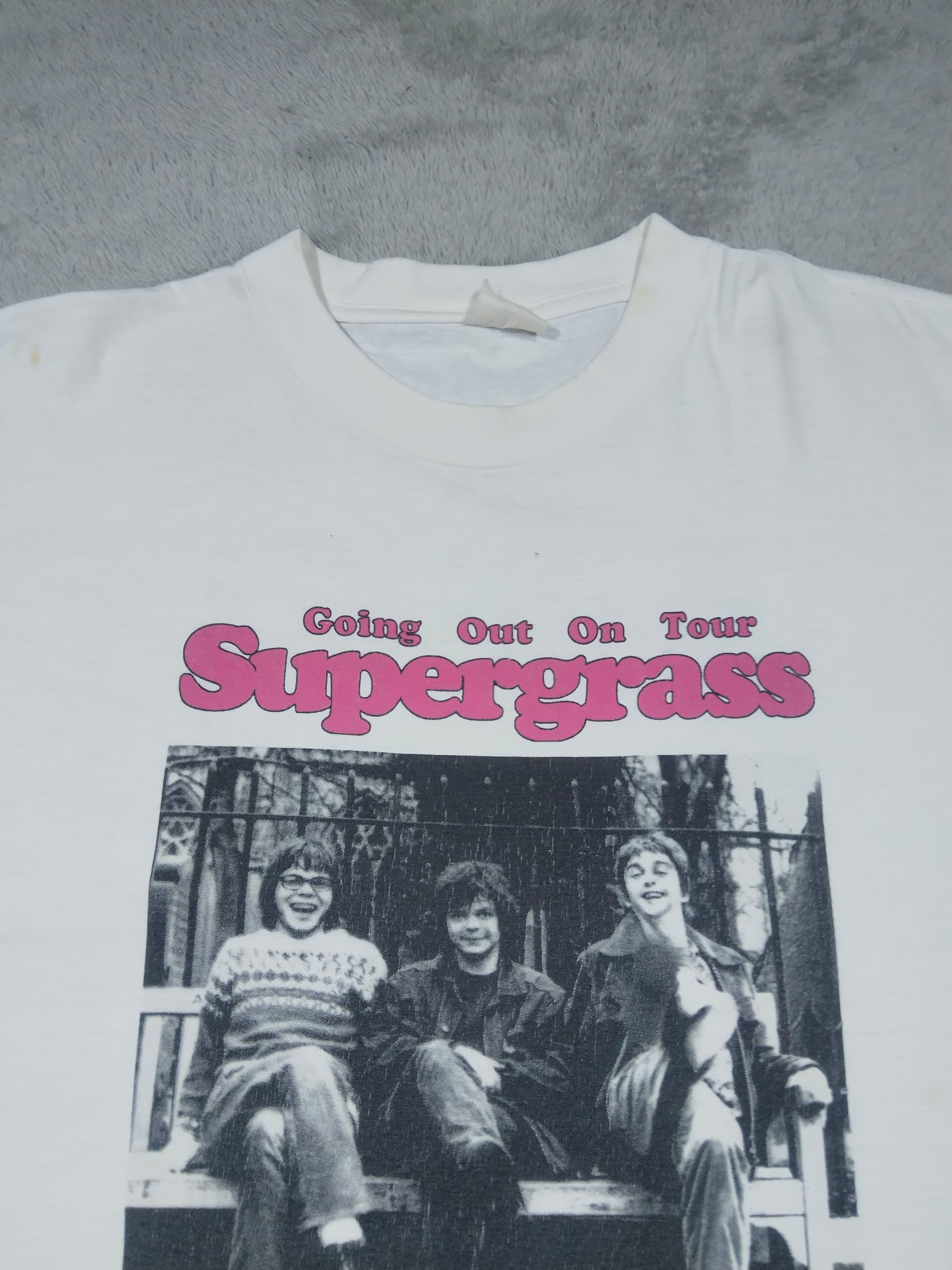 Vintage 1996 Supergrass Band T-shirt: Distressed Britpop Tour Tee