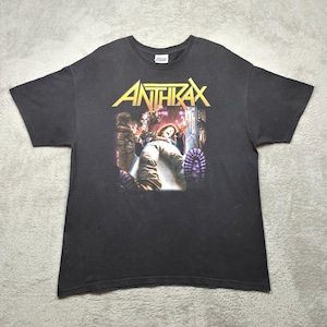 Vintage Y2K Anthrax Spreading The Disease Black T Shirt  Men Women Vintage Anthrax Metal Band T Shirt