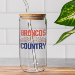 Denver Broncos Glass, Broncos Country Game Day Gear