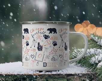 Emaille mok Chicago Bears | NFL Football Camper Cup