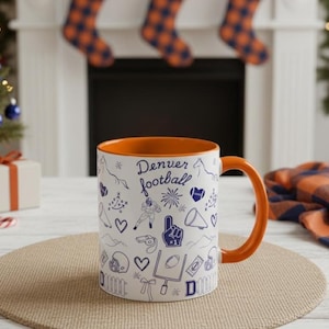 Denver Broncos Coffee Mug | NFL Football, Game Day Drinkware