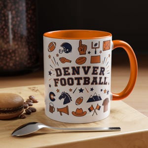 Denver Broncos Coffee Mug | NFL Football Fan Gift