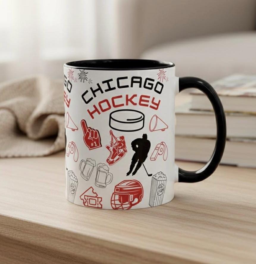 Chicago Blackhawks Coffee Cup - Etsy