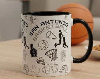 San Antonio Spurs Mug | NBA Game Day Gift for Fans