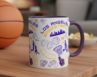 Los Angeles Lakers Mug | NBA Game Day Gift for Fans