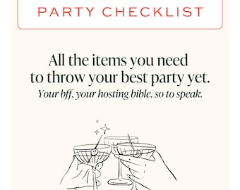 Party Planning Checklist Printable | Editable Party Planner Template | Event Organizer PDF | All-in-One Party Prep Guide | Instant Download