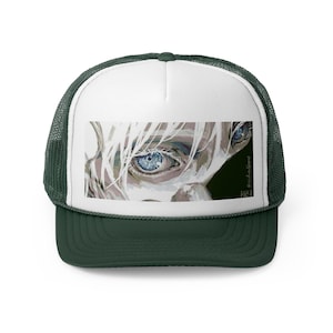 Gojo Fan Trucker Cap, JJK Anime Hat, Streetwear Snapback, Adjustable Baseball Cap, Hip Hop Headwear