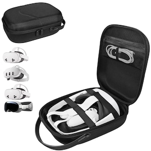 Meta Quest 3 Travel Case: Hard Shell VR Headset Carry Case