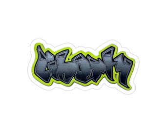 Original Art - Liberty - Graffiti Outdoor Sticker, Cool Die-Cut Decal for Car, Laptop, Water Bottles, Urban Art Gift for Street Art Lovers