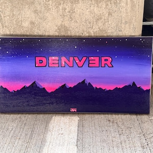 Original Art By Colorado Artist Acrylic Paint On Unframed Canvas 12 X 24
