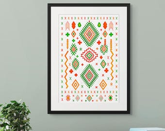 Poster amazigh à télécharger, tableau amazigh, Très haute résolution d'image, téléchargement instantané, art à imprimer