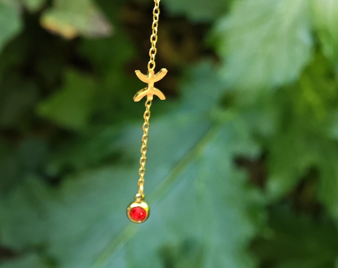 Collier femme- avec le signe ⵣ amazigh – collier berbère- collier ethnique - Grande qualité acier inoxydable