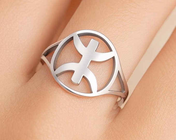 Bague homme - femme- avec le signe ⵣ amazigh – bague berbère- bague ethnique - bague Kabyle - Grande qualité acier inoxydable