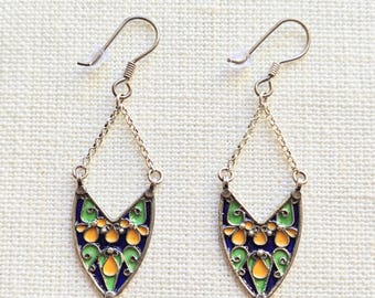 Boucles d'oreilles ARGENT 925 authentiques et artisanales Argent massif - Kabyles Anciennes – Argent Massif