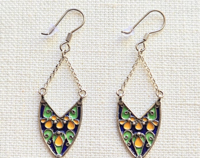 Boucles d'oreilles ARGENT 925 authentiques et artisanales Argent massif - Kabyles Anciennes – Argent Massif