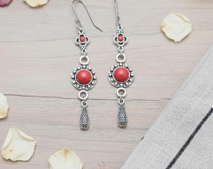 Boucles d'oreilles amazigh berbère femme - boucles d'oreilles berbère- ethnique- bijoux amazigh.