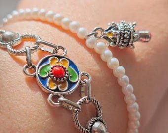 Lot de deux bracelets Kabyles faits main. – 2 bracelets berbères- bracelets ethniques - Kabyle