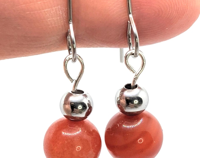 Boucles d'oreilles inspiration amazigh berbère femme - boucles d'oreilles berbère- ethnique- Pierres naturelles et acier inoxydable