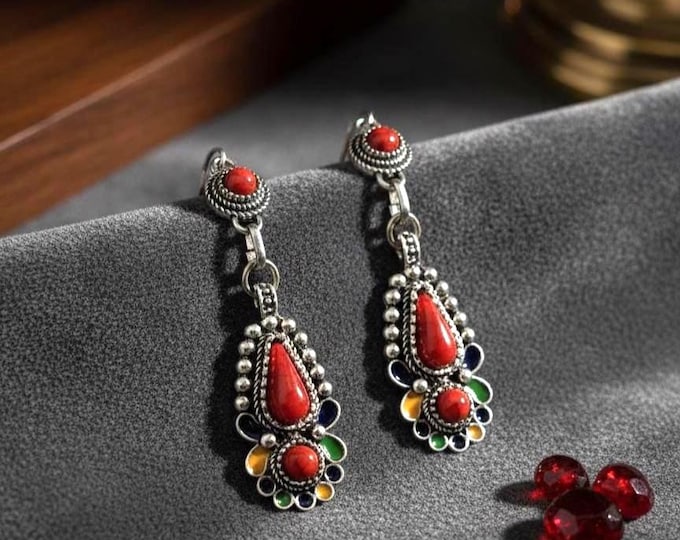 Boucles d'oreilles femme- amazigh kabyle berbère traditionnelle Boucles ethniques