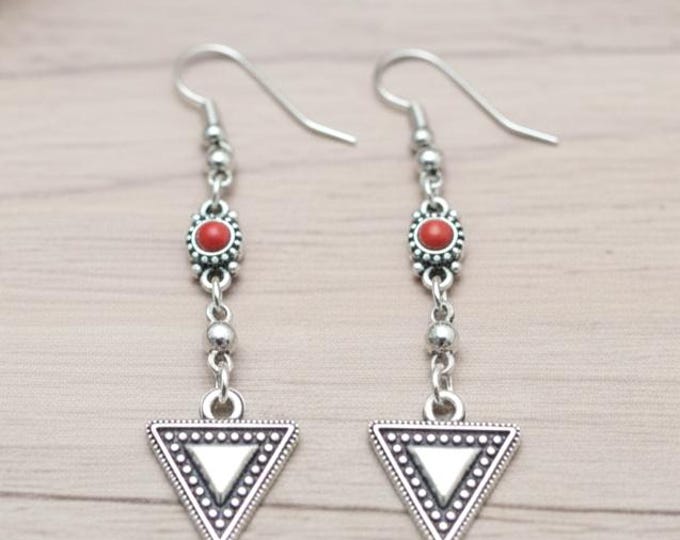 Boucles d'oreilles amazigh berbère femme - boucles d'oreilles berbère- ethnique- bijoux amazigh.