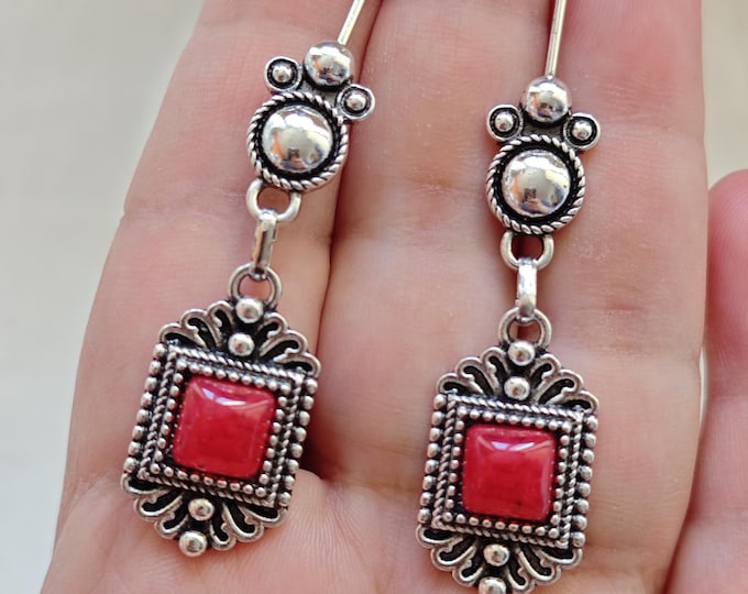 Boucles d'oreilles kabyles - Bijou amazigh – bijou berbère- bijou ethnique- Bijou kabyle