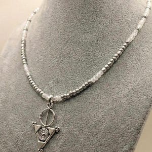 Berber Amazigh necklace for women - Tizerzit necklace - Berber necklace - Ethnic necklace - Amazigh jewelry. Handmade