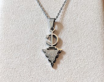 Collier amazigh berbère femme - Collier Tizerzit– collier berbère- collier ethnique- bijoux amazighs.