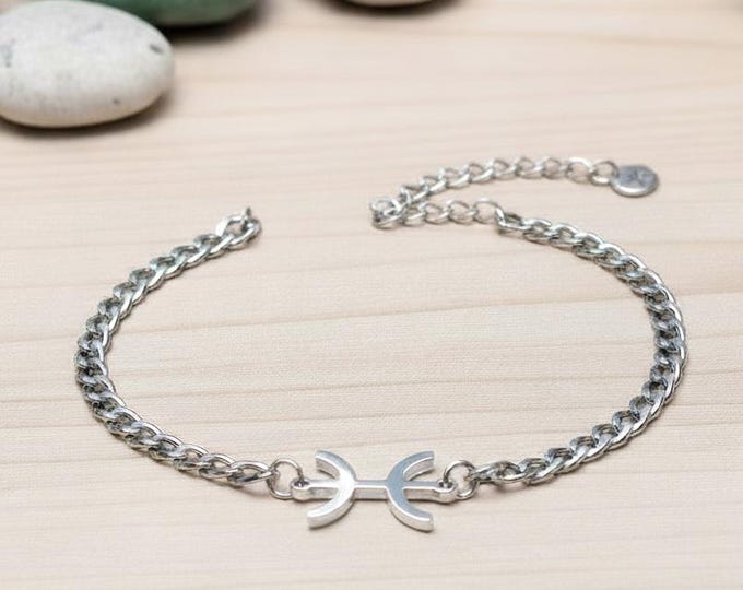 Bracelet amazigh homme -  femme - acier inoxydable  - Signe ⵣ amazigh – bracelet berbère- bracelet ethnique - Kabyle