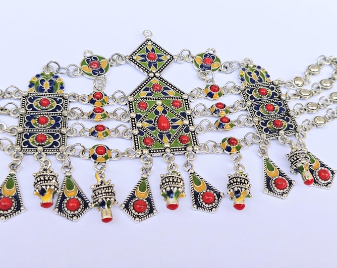 Bijou de tête kabyle amazigh - berbère - bijou ethnique- bijou amazigh