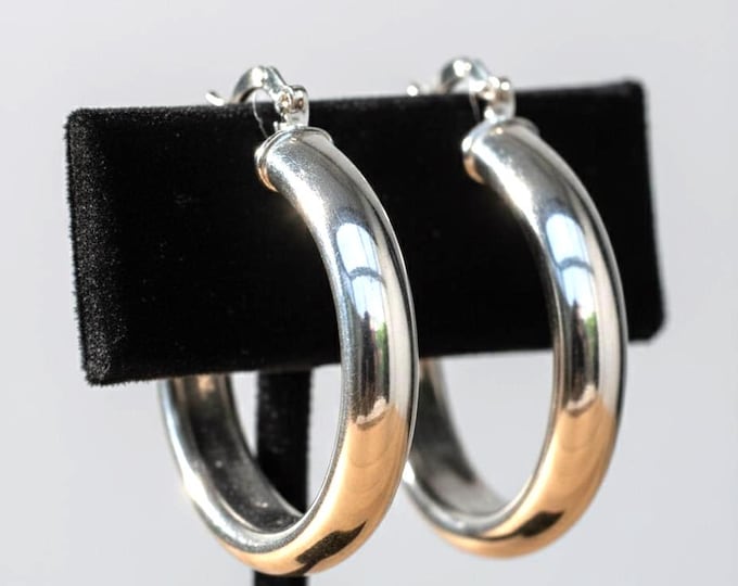 Boucles d'oreilles Argent 925 - créoles intemporelles.