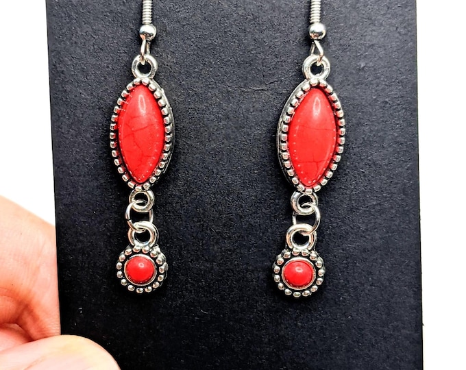 Boucles d'oreilles amazigh berbère femme - boucles d'oreilles berbère- ethnique- bijoux amazighs.