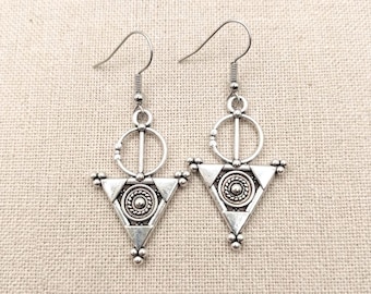 Boucles d'oreilles femme amazigh berbère  -Tizerzit– boucles d'oreilles berbères- ethniques- bijoux amazighs. Fait main