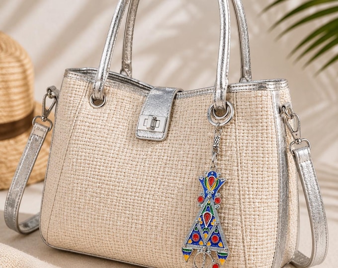 Porte-clés inspiration amazigh berbère femme - berbère- ethnique- bijoux amazighs.