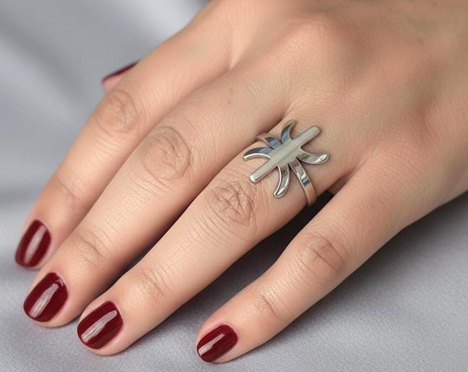 Bague homme - femme- avec le signe ⵣ amazigh – bague berbère- bague ethnique - bague Kabyle - Grande qualité acier inoxydable