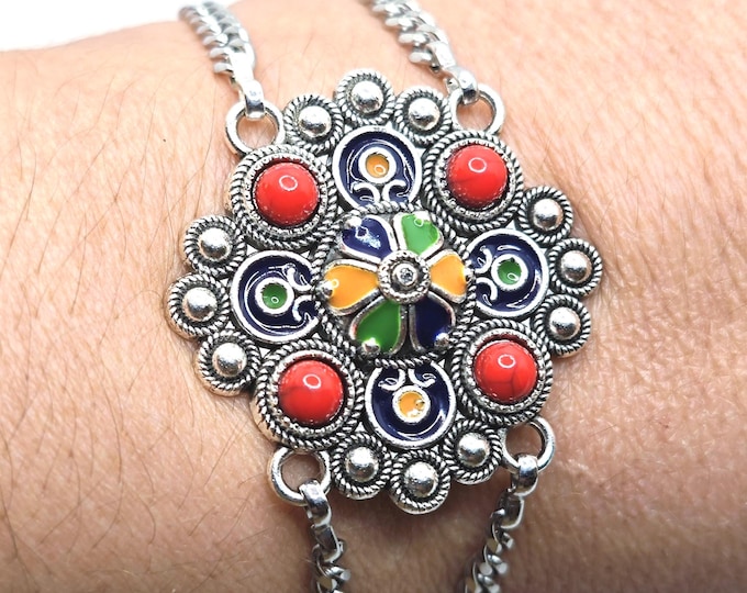 Bracelet kabyle acier inoxydable – Magnifique bracelet acier inoxydable