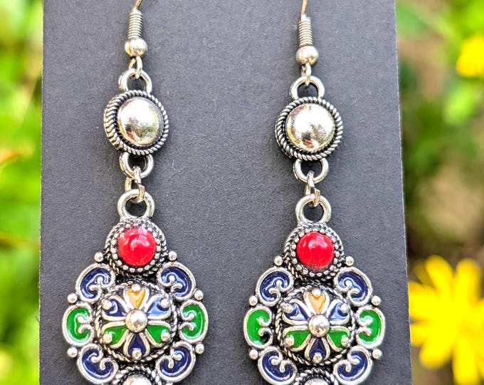 Boucles d'oreilles femme- amazigh kabyle berbère traditionnelle– boucles ethniques
