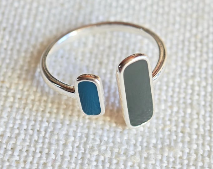 Bague minimaliste argent 925 plaqué –  Taille ajustable