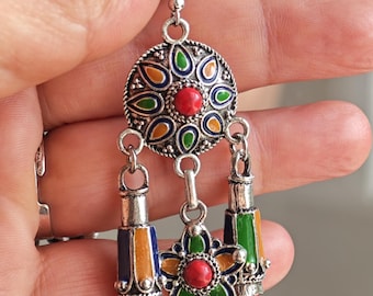 Bijou amazigh – bijou berbère- bijou ethnique- Bijou kabyle- boucles d'oreilles kabyles