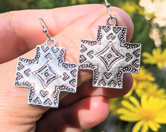 Boucles d'oreilles inspiration amazigh berbère femme - boucles d'oreilles berbère- ethnique- bijoux amazighs.