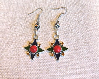 Bijou amazigh – bijou berbère- bijou ethnique- Bijou kabyle- boucles d'oreilles kabyles