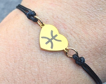 Bracelet amazigh coeur femme- avec le signe ⵣ amazigh – bracelet berbère- bracelet ethnique - Kabyle - acier inoxydable